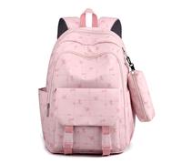 Großer Rucksack für Schülerinnen und Schüler der Mittelstufe, Schulranzen für Damen, Schwarzer Schulrucksack zur Entlastung, Blauer Schulranzen für Jungen (rosa)