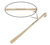 Großer Schuhlöffel Buchenholz geölt 63cm mit Lederband - Personalisierte Geschenkidee ideal für Reisen Mann, Frauen, Kinder, Senioren oder Geburtstag - Schuhhorn mit Gravur mit Wunschname