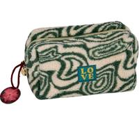 Großes Etui: Colours of the Seasons: Flauschiges Etui aus Teddystoff - ideal für Kosmetik und Stifte