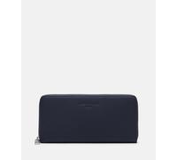 Großes Portemonnaie aus Leder blau