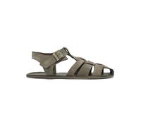Groundies Leder-Barfußschuhe "Catania" in Khaki - Größe 43 | Damen Sandalen