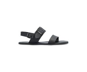 Groundies Leder-Barfußschuhe "Kos" in Schwarz - Größe 41 | Damen Sandalen