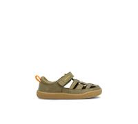 Groundies Leder-Barfußschuhe "Noto" in Khaki - Größe 33 | Kindersandalen