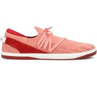 GROUNDIES Osaka Barfußschuhe Damen Sneaker Rot TrueSense Sohle Schnürschuhe Low-Top