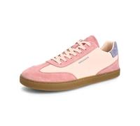 GROUNDIES Panama Bordeaux (Rot) - sportlicher Schnürschuh - Barfußschuhe Damen, Rot, Leder