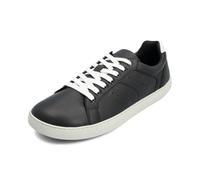 GROUNDIES Universe Barfußschuhe für Damen - vielseitige Sneaker für Damen mit breiter Zehenbox, Mikrofaser-Futter und flexibler, rutschfester Außensohle, Schwarz/Weiß, 38 EU