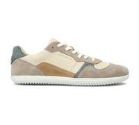 Groundies Barfußschuhe Nova Go1 – sportlicher Schnürschuh, Nubuk-Glattleder, Damen Gr. 37 Beige/Grün