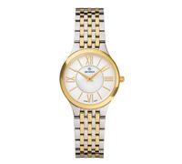 GROVANA Uhr Kensington Bicolor Metal Silver MOP index 28mm Herren 5013,1142
