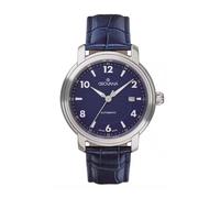 GROVANA Uhr St. Andrews Steel Leather Blue index 43mm Herren 7090,2535