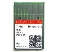 Groz-Beckert 10 B 27 Rundkolben 81x1 / DC x 27 Industrie Nähmaschinen Nadeln St. 70/10