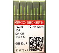 Groz-Beckert 10 Rundkolben DPx5 Nähmaschinen Nadeln System 134 (R) Industrie St. 100/16
