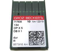 Groz-Beckert Industrie-Nähmaschinennadeln - 134R 135X5 DPX5, Packung mit 10 Stück, alle Größen 120/19