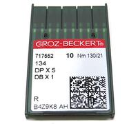 Groz-Beckert Industrie-Nähmaschinennadeln - 134R 135X5 DPX5, Packung mit 10 Stück, alle Größen 130/21