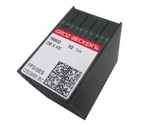 Groz-Beckert Nadel in einer transparenten Kunststoffbox,100Stück DBXK5 FFG/SES,Industrie-Sticknadeln,Kompatibel mit/Ersatz für Tajima Marke Barudan Marke SWF Marke Ricoma Marke MT-1501(Größe: 65/9)