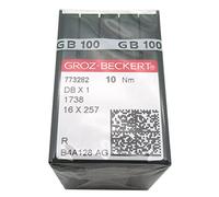 GROZ-BECKERT nadeln - 100 DBx1 Groz Beckert 1738 16 x 257 Nähmaschinennadeln (Groz Beckert DBX1 16/100)