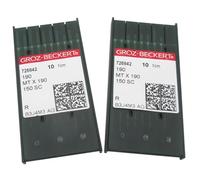 Groz-Beckert Nadeln in CKPSMS, transparenter Kunststoffbox, 20 Stück, Groz-Beckert MTX190 Nadeln, Kompatibel mit/Ersatz für Pfaff Marke 145 190 545 595 1245 1545 (20 Stück Groz-Beckert-MTX190 21/130)