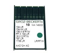GROZ-BECKERT Nähmaschinennadeln | 10 Stück (10 Nm 140/22 LR-RTW)
