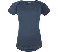 Grüezi Bag Burnham WoodWool Damen T-Shirts blau Größe S Trekking Hautfreundlich Merinowolle | Lyocell (Tencel™)