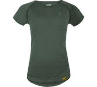 Grüezi Bag Burnham WoodWool Damen T-Shirts gruen Größe S Trekking Hautfreundlich Merinowolle | Lyocell (Tencel™)