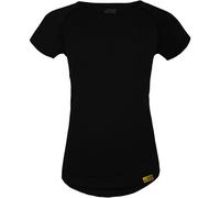 Grüezi Bag Burnham WoodWool Damen T-Shirts schwarz Größe S Trekking Hautfreundlich Merinowolle | Lyocell (Tencel™)