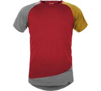 Grüezi Bag Mr. Kirk WoodWool Herren T-Shirts rot Größe S Trekking Hautfreundlich Merinowolle | Lyocell (Tencel™)