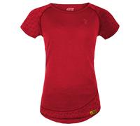 Grüezi Bag - Women's Deanna Boulder - Merinoshirt, Gr. M, rot (FiredRed)