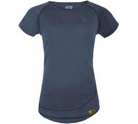 Grüezi Bag - Women's Woodwool T-Shirt Lady Burnham - Merinoshirt, Gr. L, blau (OceanCavern)