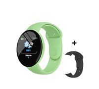 (Grün, 1 Armband hinzufügen) D18 Pro Smartwatch für Erwachsene, Bluetooth-Fitness-Tracker-Armband, Sport-Herzfrequenz-Blutdruck-Smartwatch