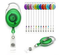 Grün Ausweisjojo Schlüssel JoJo mit Gürtel Clip Spulen 1 Stück, Ausweis für ID Badge Holder Yoyo Einziehbarer Kartenhalter Schlüsselkarten Schlüsselanhänger Set Schlüsselring Retractable