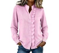 Grün Gestreiftes Shirt Oberteile Stehkragen Schöne Rüschenbluse Extra Braune Transparente Weisses Kurzarmshirt Luftige Out Figurbetonte Frühlings Frau Indische Westernblusen Ecru Längsstreifen Polka