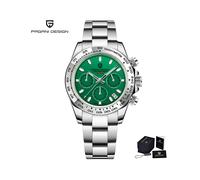 (Grün)PAGANI Design 2023 Neue Herren Sport Quarz Uhren Top Marke Saphir Edelstahl Wasserdicht