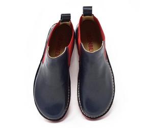 Grünbein Shoes Chelsea Boots Susanne Naturform blau 43