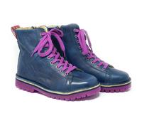 Grünbein Shoes Schnürboots Noa II lose Einlage blau-lila 39