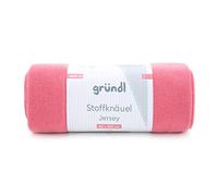 Gründl 4608-22 Stoffknäuel Jersey uni Garn, Cotton, Peach Blossom, 80 x 100 cm, 8000 Quadratmeter