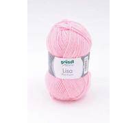 Gründl 5er Packung Wolle LISA Premium uni, 50gr, 100% Polyacryl,Bastelgarn,Strickgarn,Handarbeitswolle (05 rosa)
