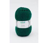 Gründl 5er Packung Wolle LISA Premium uni, 50gr, 100% Polyacryl,Bastelgarn,Strickgarn,Handarbeitswolle (16 tanne)