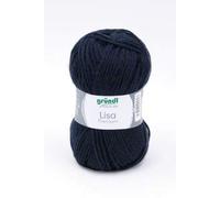 Gründl 5er Packung Wolle LISA Premium uni, 50gr, 100% Polyacryl,Bastelgarn,Strickgarn,Handarbeitswolle (19 marineblau)