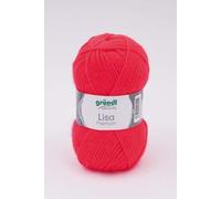 Gründl 5er Packung Wolle LISA Premium uni, 50gr, 100% Polyacryl,Bastelgarn,Strickgarn,Handarbeitswolle (47 neonkoralle)