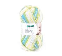 Gründl Garn Baby Color 3457-04 – 70% Polyacryl/30% Polyamid, 50 g/150 m, Grün multicolor