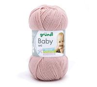 Gründl Baby uni Strickgarn/Häkelgarn 1 x 50 g, altrosa