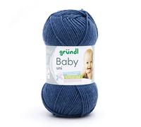 Gründl Baby uni Strickgarn/Häkelgarn 1 x 50 g, jeans