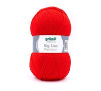 Gründl Big Lisa Premium Häkelgarn 1 Knäuel 250 g, Rot