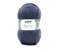Gründl Big Lisa Premium Häkelgarn 1 Knäuel 250 g, Steingrau
