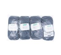 Gründl Big Lisa Premium Strick- & Häkelgarn (pflegeleichtes Garn aus 100% Polyacryl, 250 g/ 665 m, Nadelstärke: 3,5-4,5, 4 Knäuel á 250 g), Steingrau