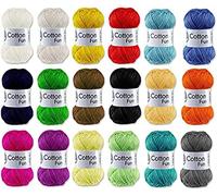 Gründl Wolle 762-10 Cotton Fun Garn, royalblau, ca. 115 m