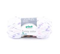 Gründl Funny color (Samtartiges Chenille Strick- & Häkelgarn aus 100 % Polyester, 100 g / 120 m, Nadelstärke: 5 - 6, 1 x 100 g), Pink-purple colour
