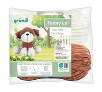 Gründl Gründl Funny uni SB-Pack Hund Benni, Chenillegarn, Häkelset