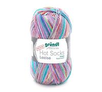 Gründl Hot Socks Lazise,6-fach Sockenwolle,75% Schurwolle/25% Polyamid, 150 g Knäuel, zum Stricken und Häkeln, (Farbe: 5)