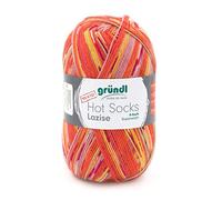 Gründl Hot Socks Lazise,6-fach Sockenwolle,75% Schurwolle/25% Polyamid, 150 g Knäuel, zum Stricken und Häkeln, (Farbe: 3)