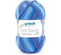 Gründl »Hot Socks Malcesine« Häkelwolle, 4-fach, 100 g, Ocean
